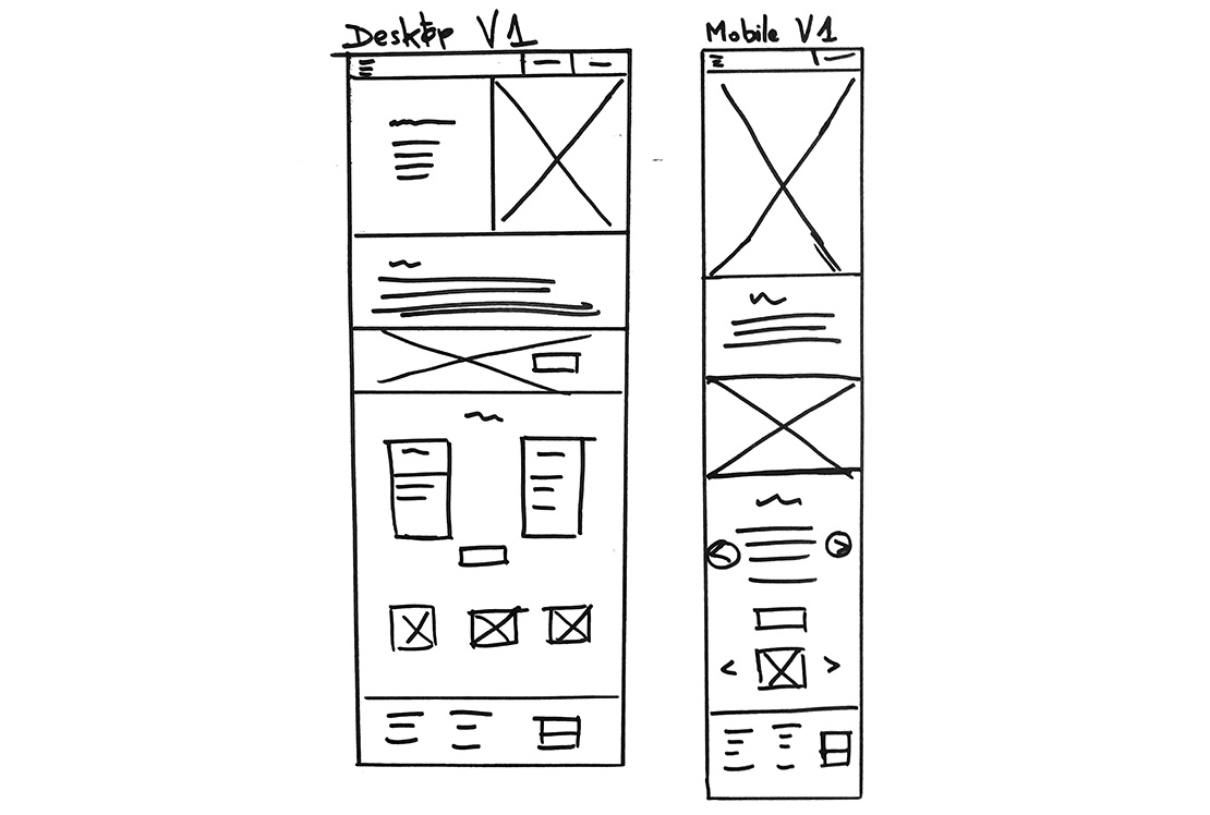 Paper wireframe - The Boar